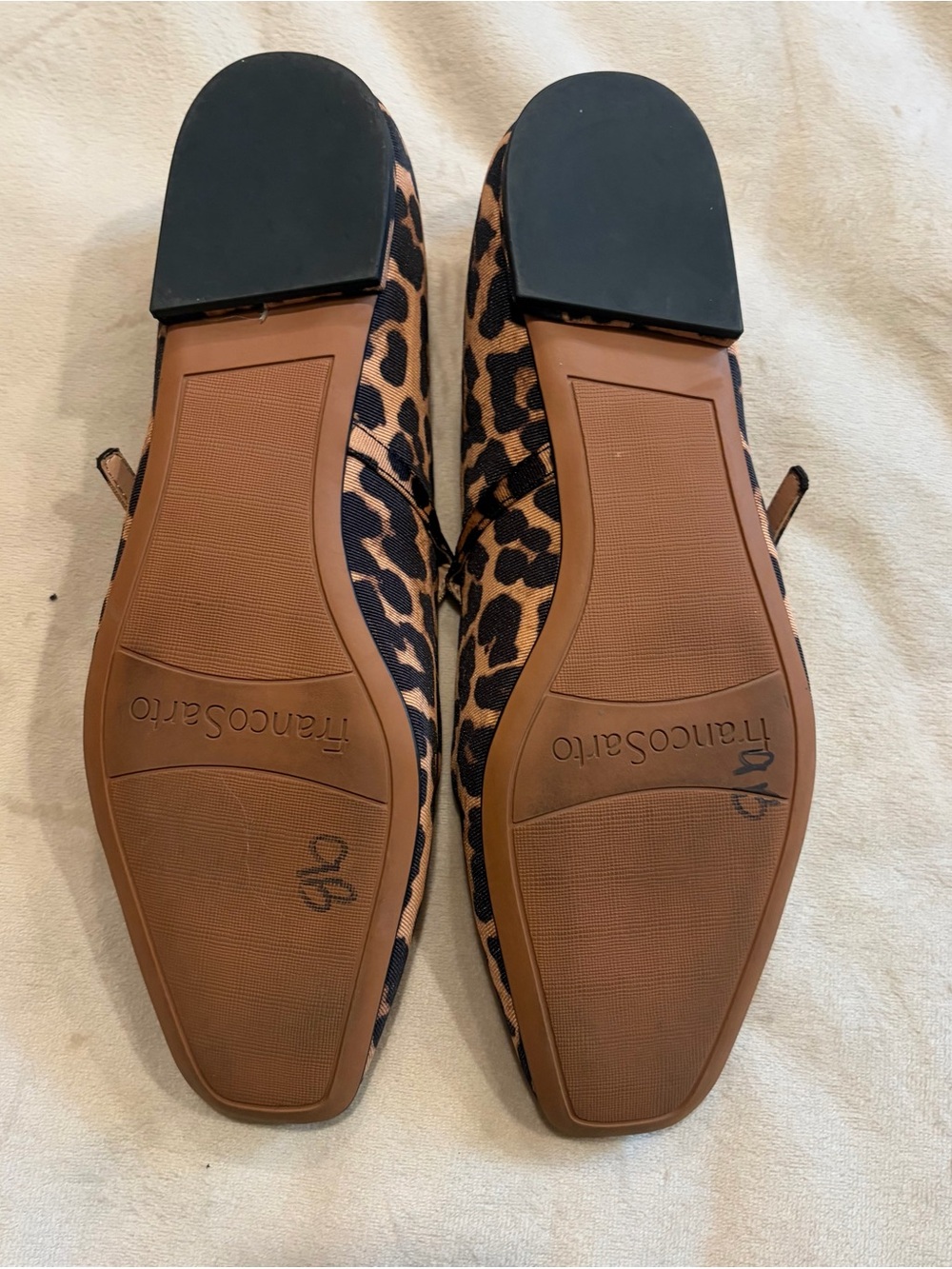 Franco Sarto Leopard-Print Mary Jane Flats ballet loafer 8 - Picture 7 of 8